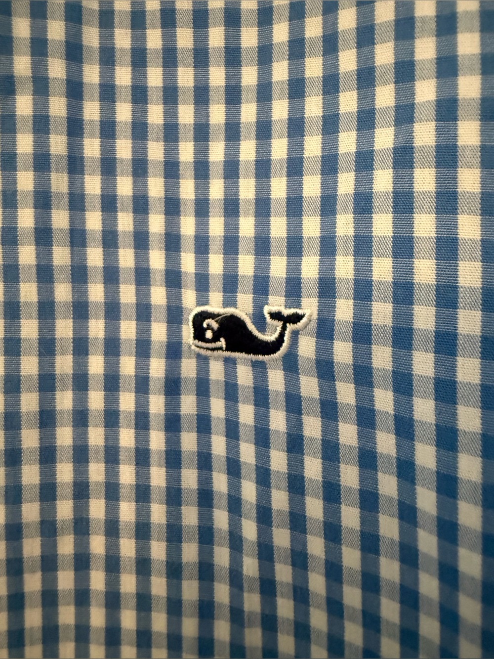 Vineyard Vines Boy’s Light Blue Gingham Button-Down Shirt - L (16)